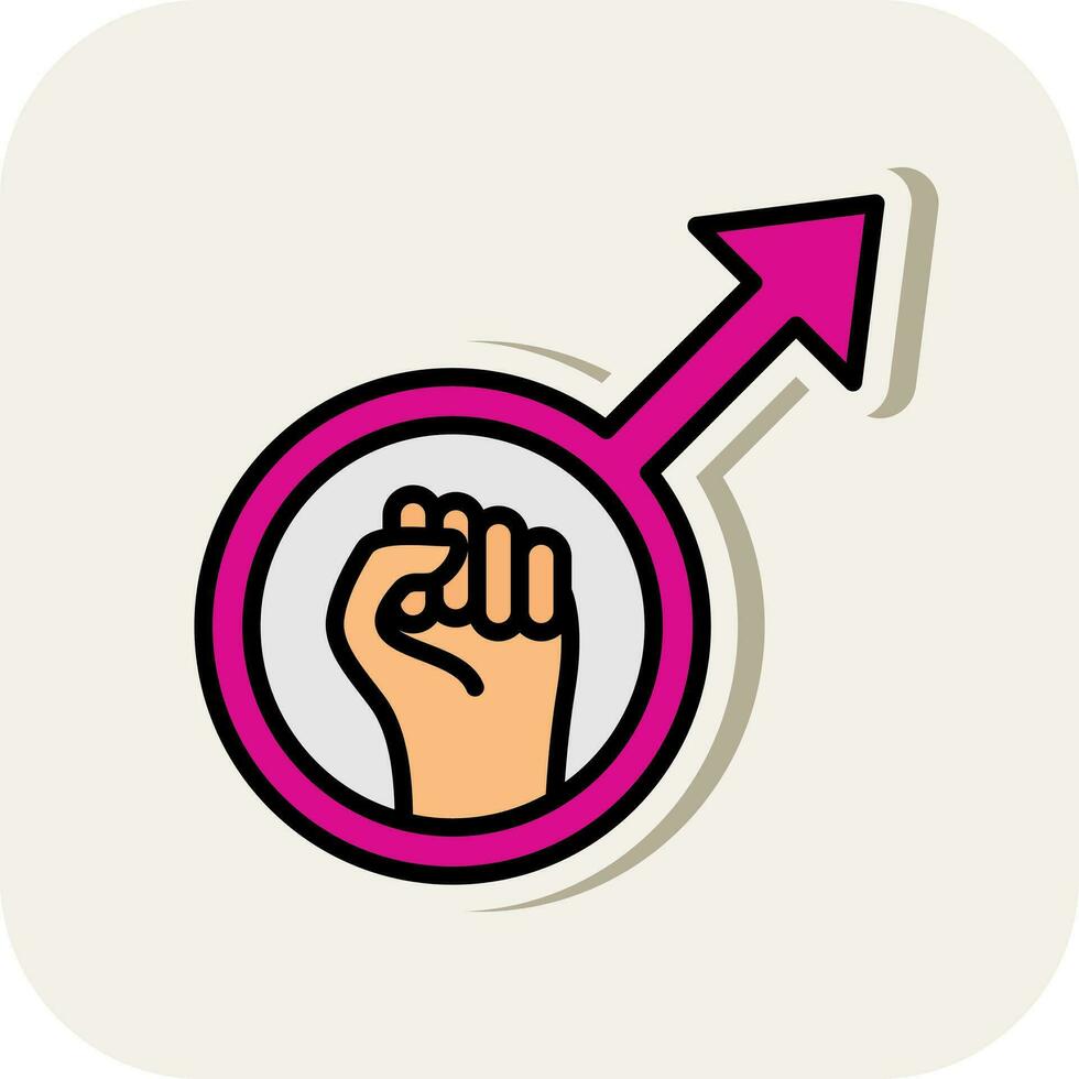 Feminism Vector Icon Design