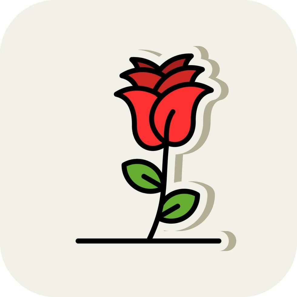 Rose Vector Icon Design