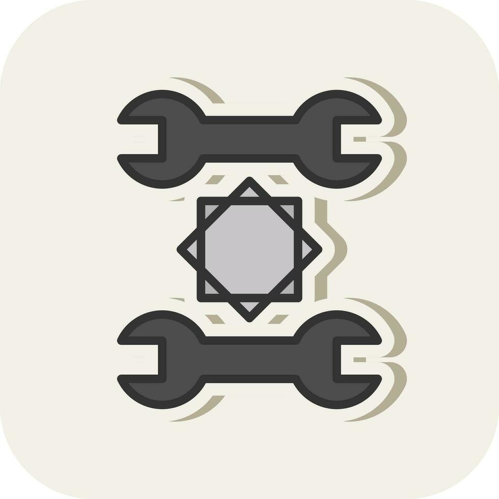 spanner Vector Icon Design