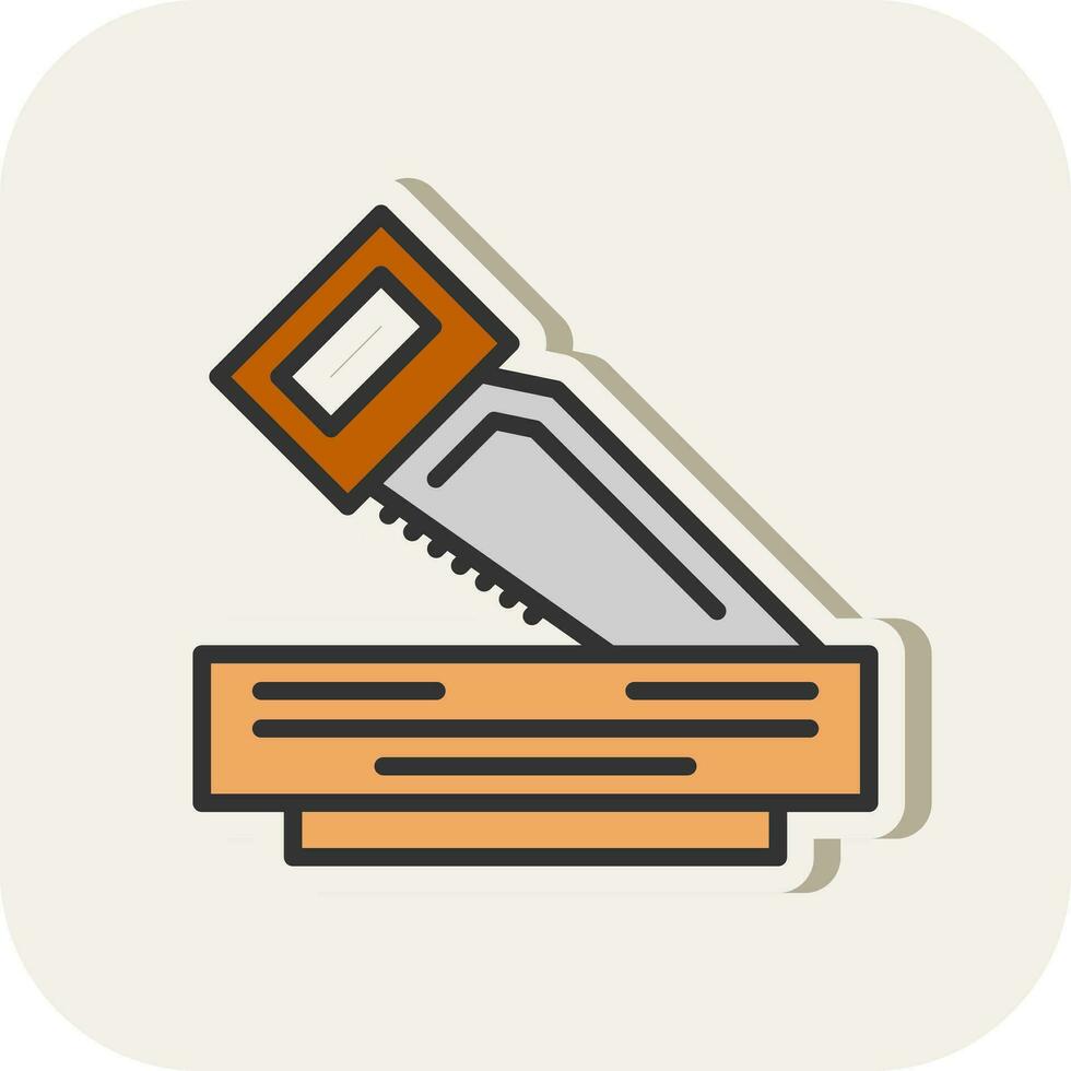 Wood Cuttor Vector Icon Design