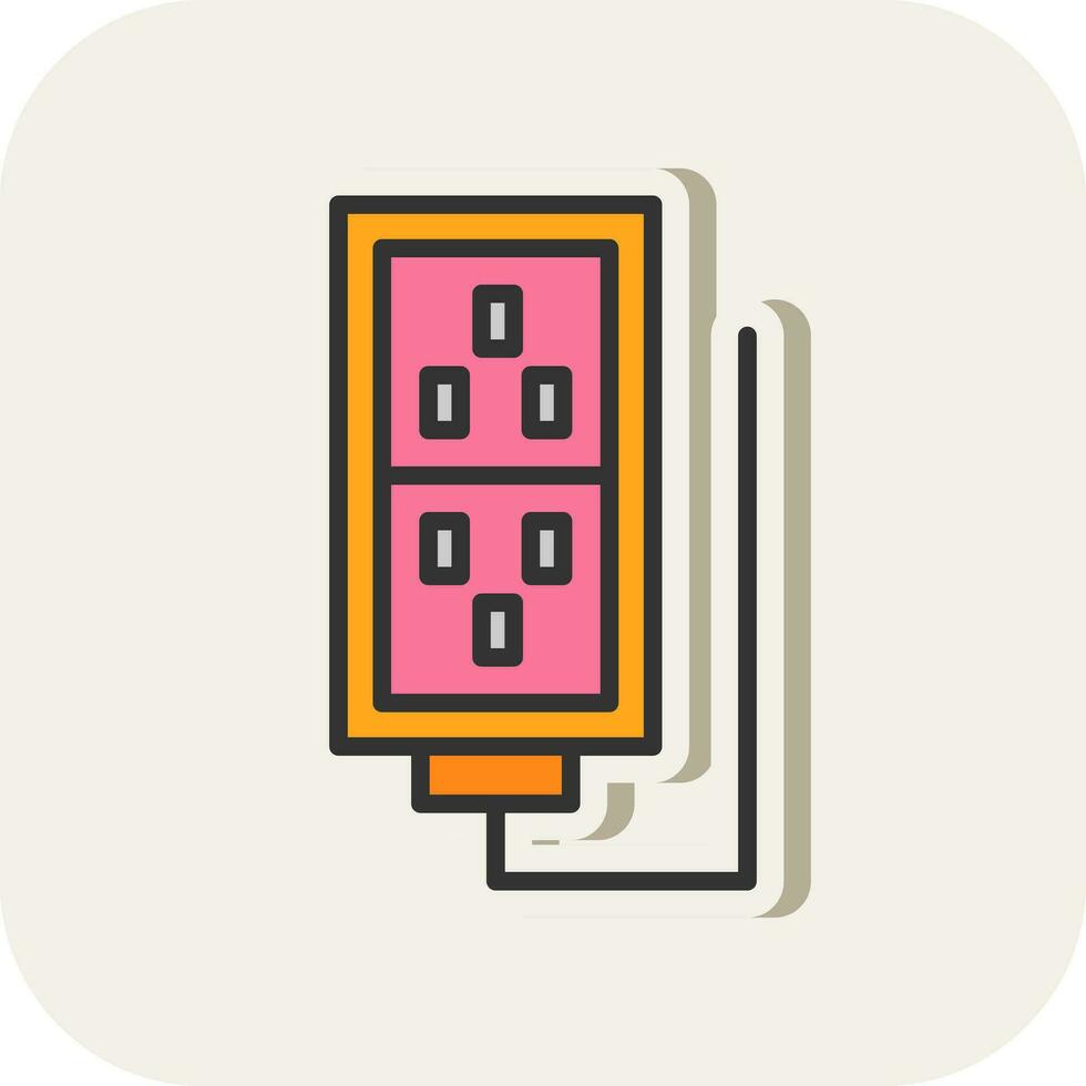 Extention Cable Vector Icon Design