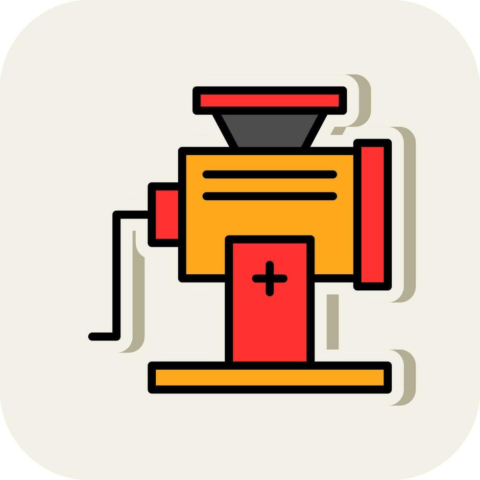 Meat Grinder Vector Icon Design