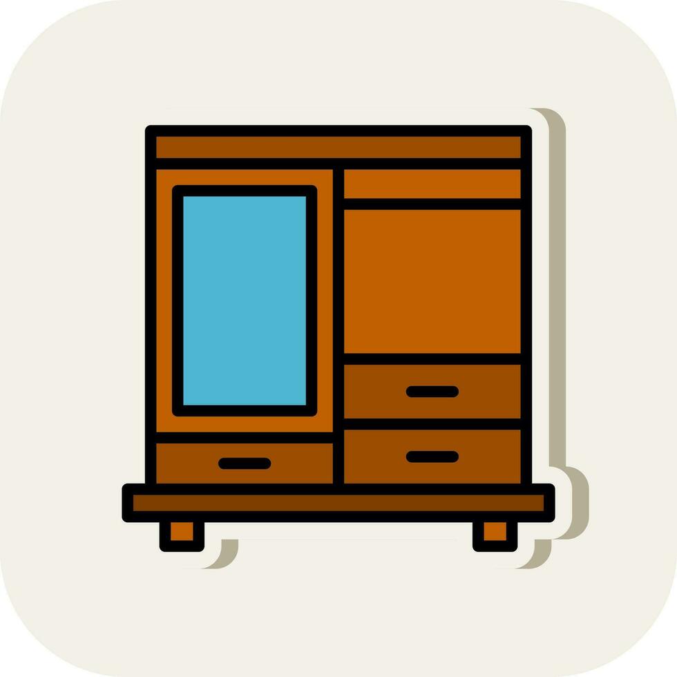 Wardrobe Vector Icon Design