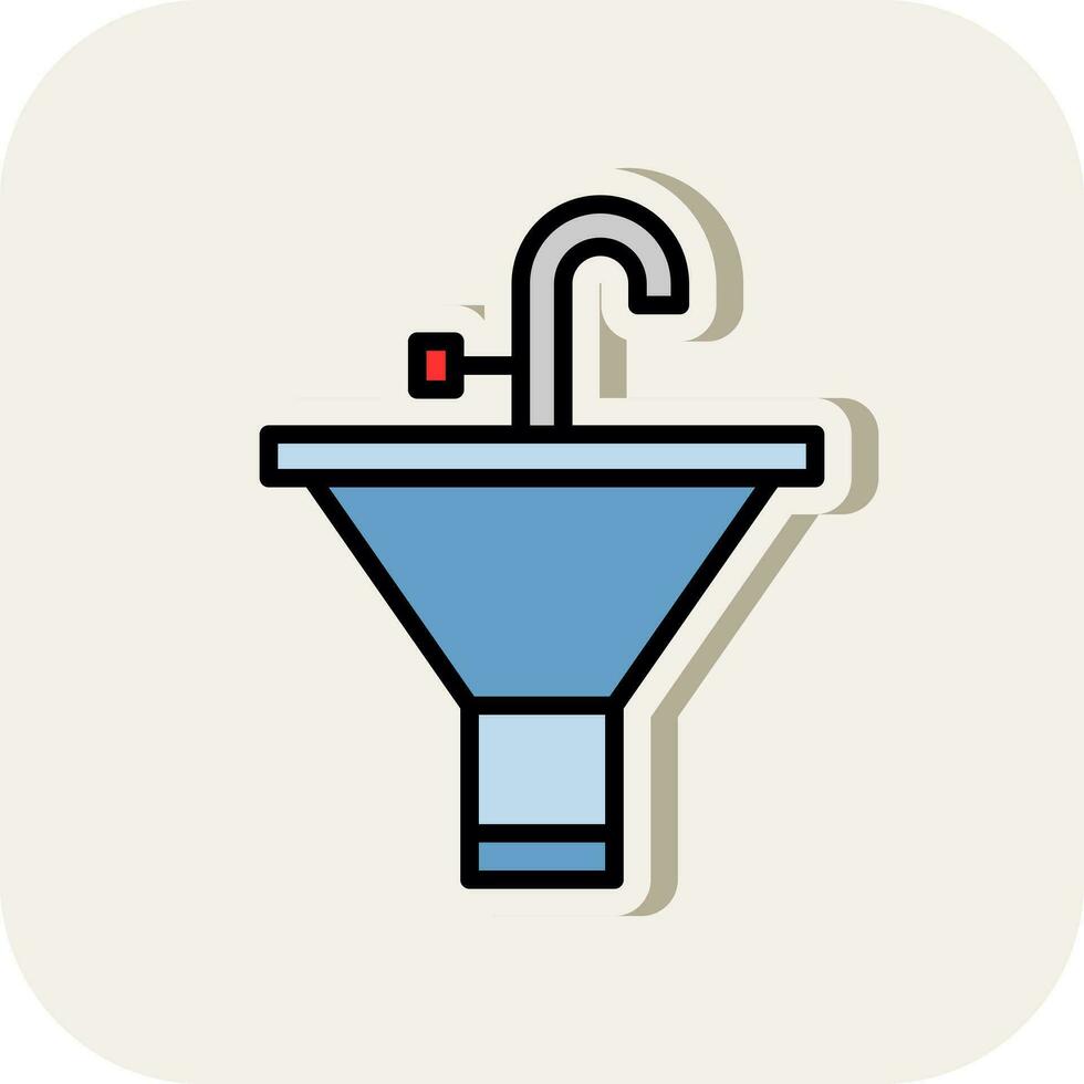 Bathroom Sink Vector Icon Design