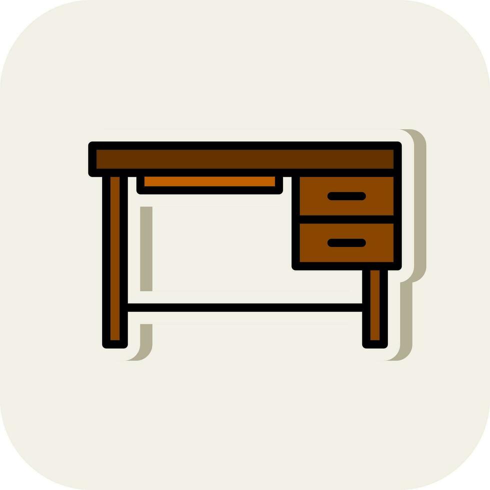 Pc Table Vector Icon Design