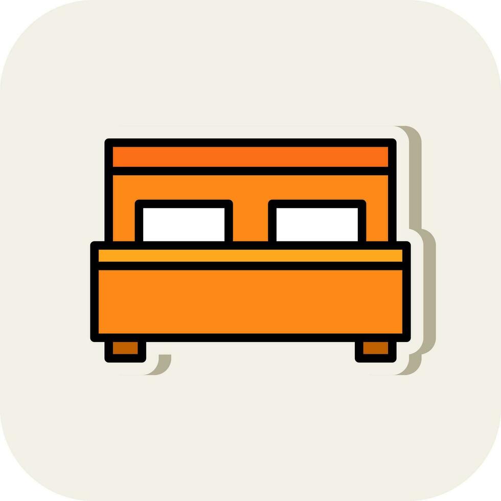 Bed Vector Icon Design