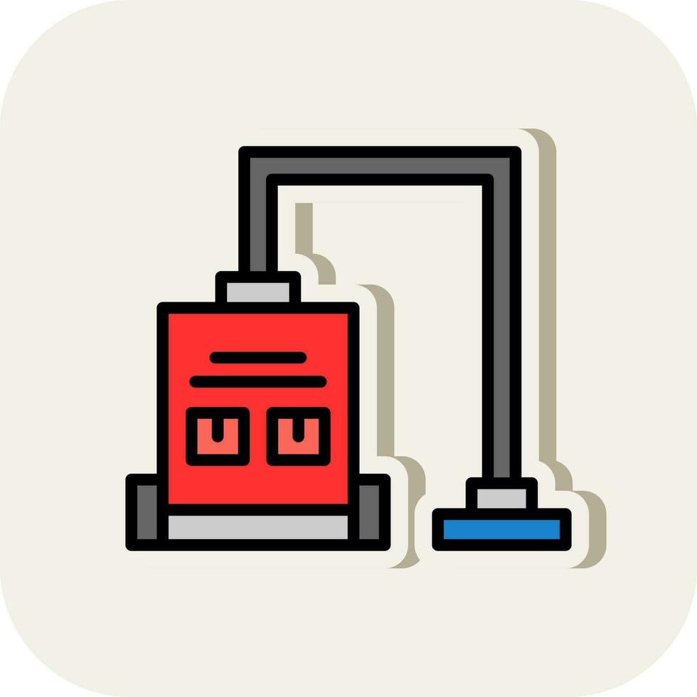 Vacuum Cleaner Vector Icon Design