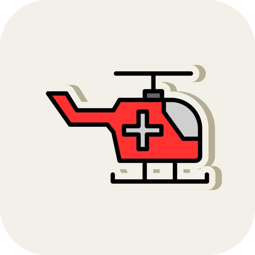 Air ambulance Vector Icon Design