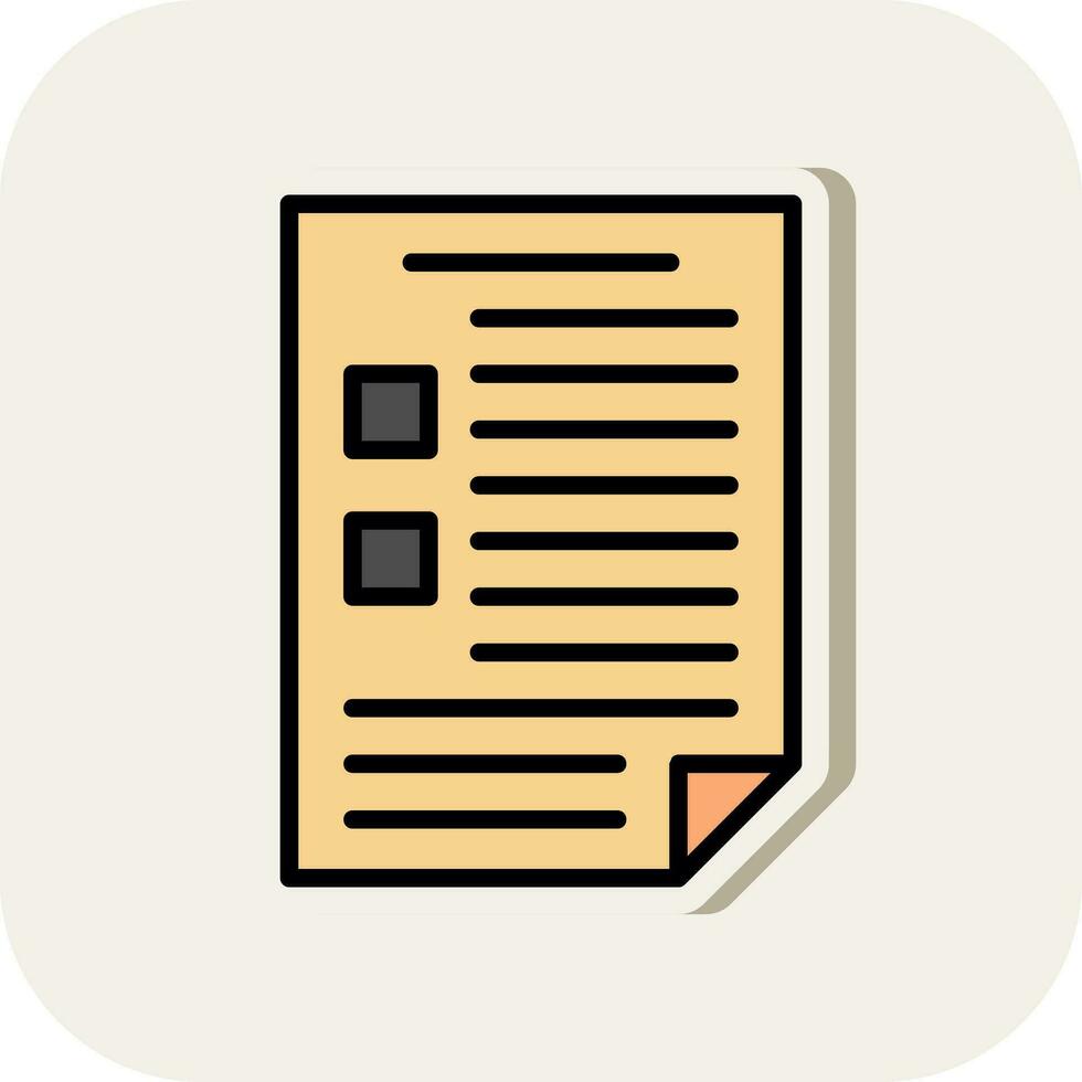 diseño de icono de vector de documento