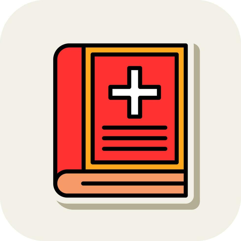 Medical book Vector Icon Design