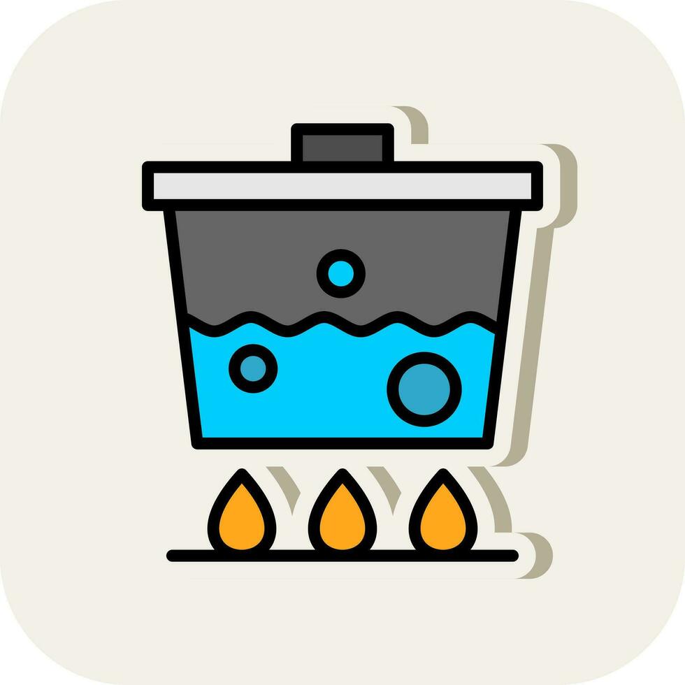 Boiling Vector Icon Design