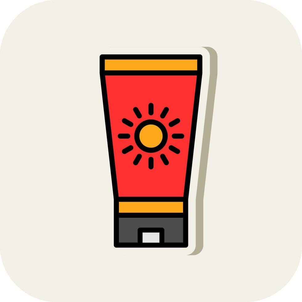 Sun block Vector Icon Design