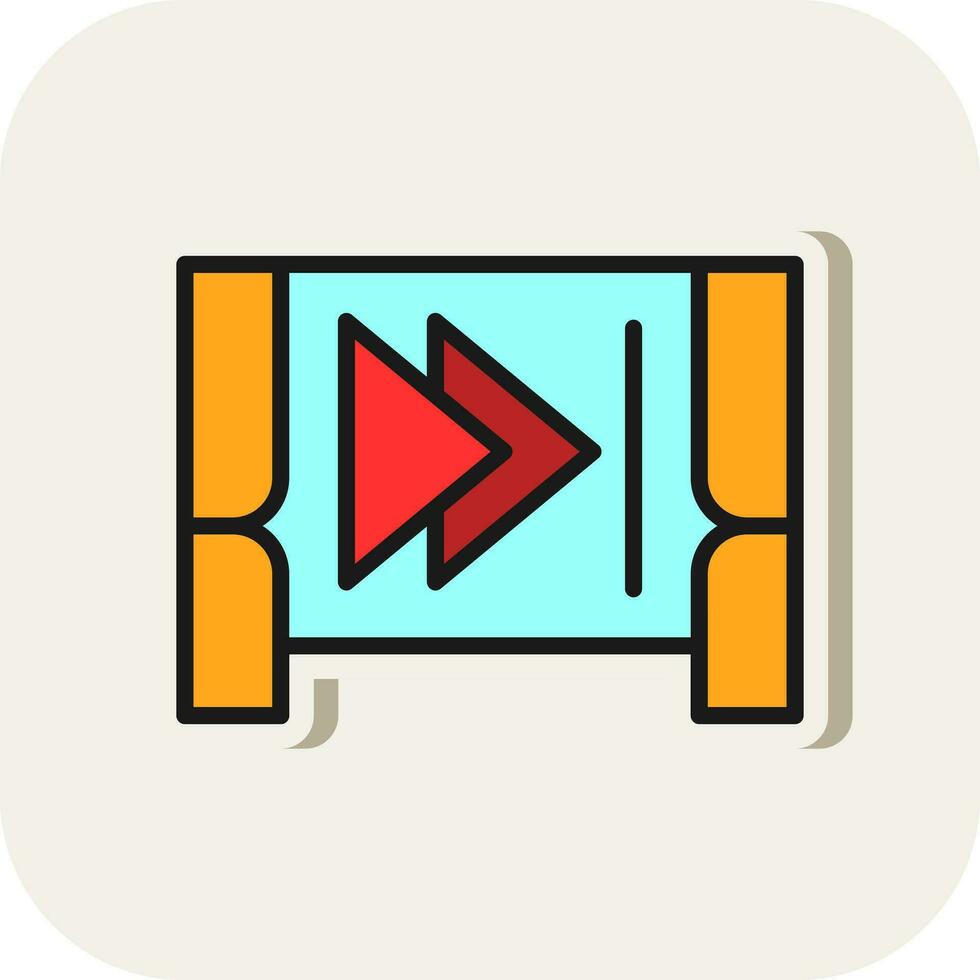 Step forward Vector Icon Design