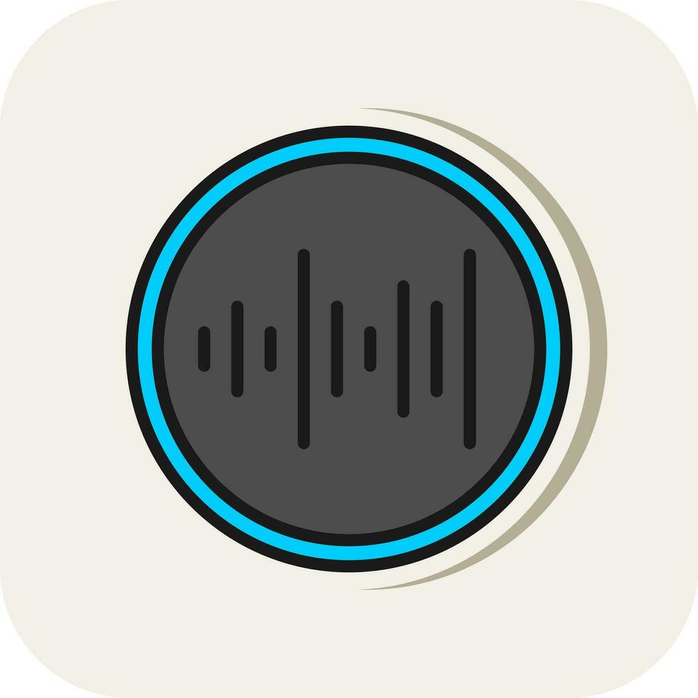 sonido olas vector icono diseño