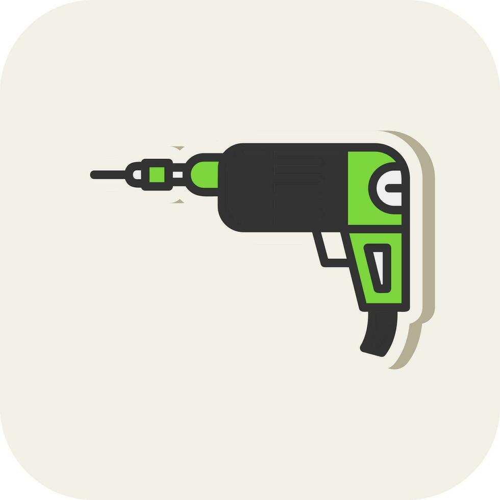 Hand drill Vector Icon Design
