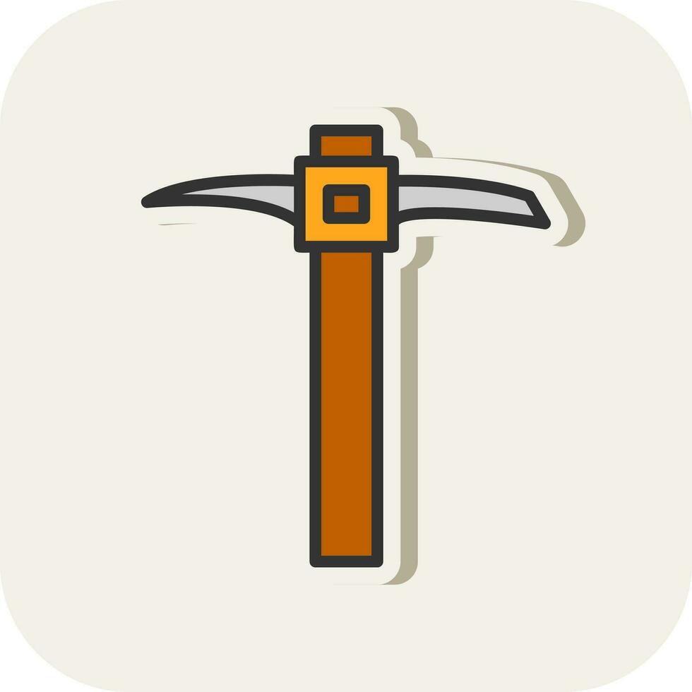 Pickaxe Vector Icon Design