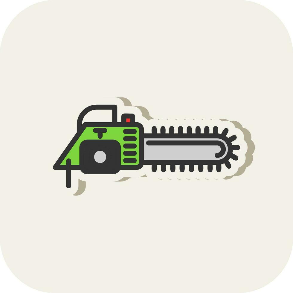 Chain saw Vector Icon Design