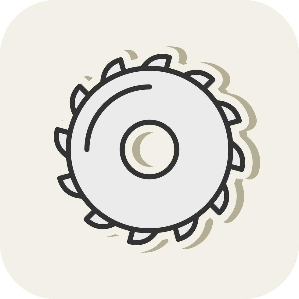 Saw blade Vector Icon Design
