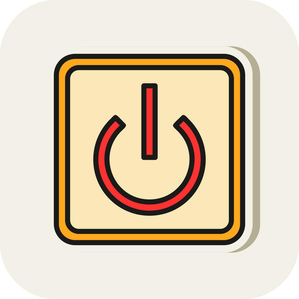 Power Button Off Vector Icon Design