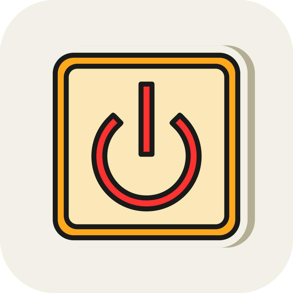 Power Button Off Vector Icon Design