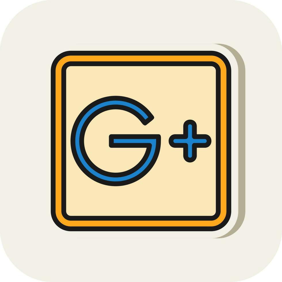 Google Plus Vector Icon Design