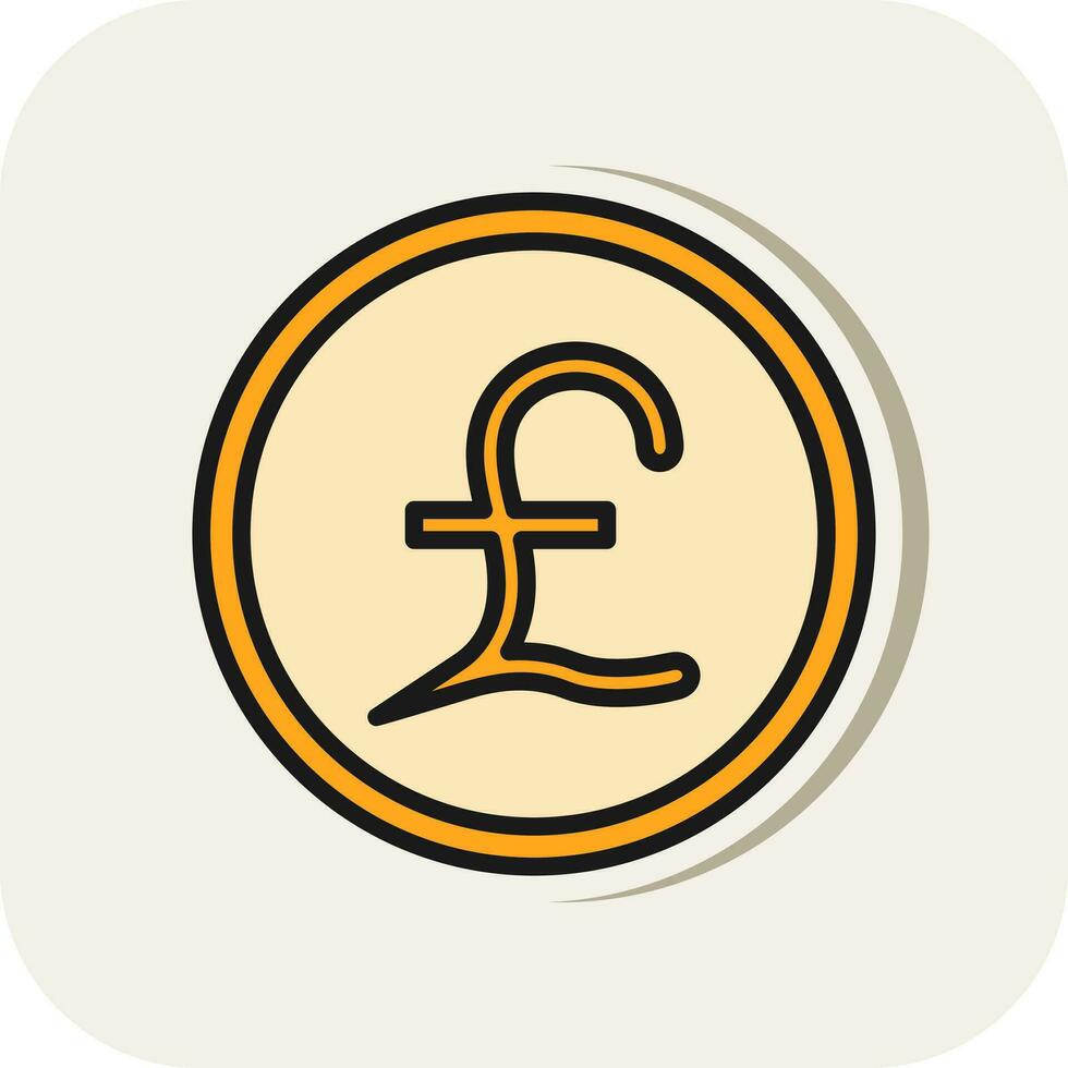 Pound Vector Icon Design