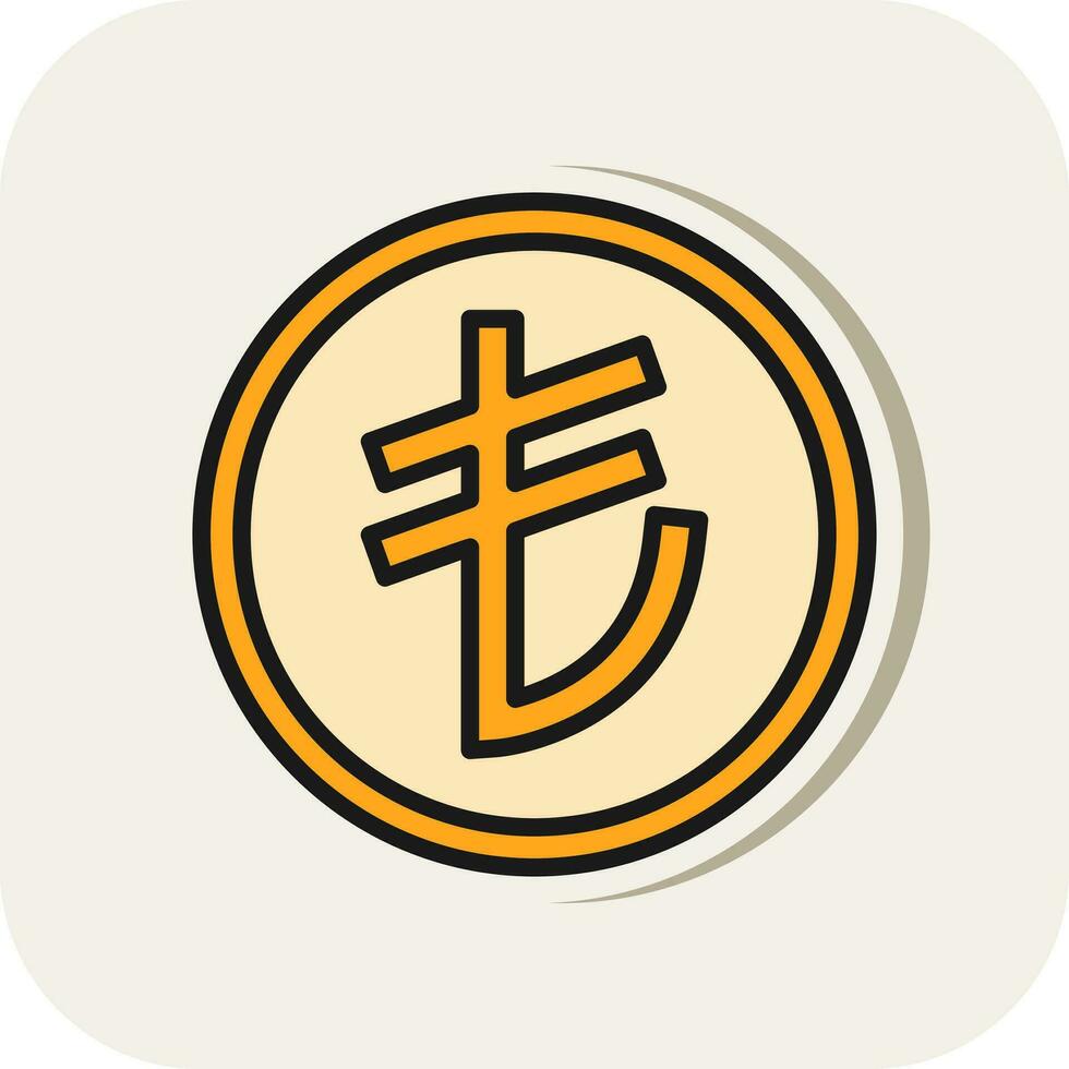 Turkish Lire Vector Icon Design