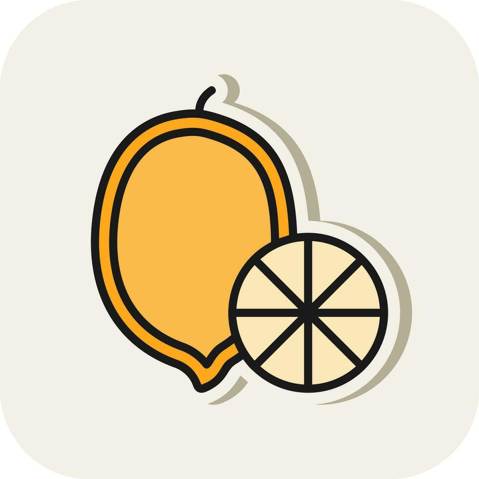 Lemon Vector Icon Design