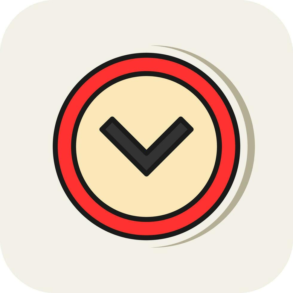 Chevron Arrow Down Vector Icon Design