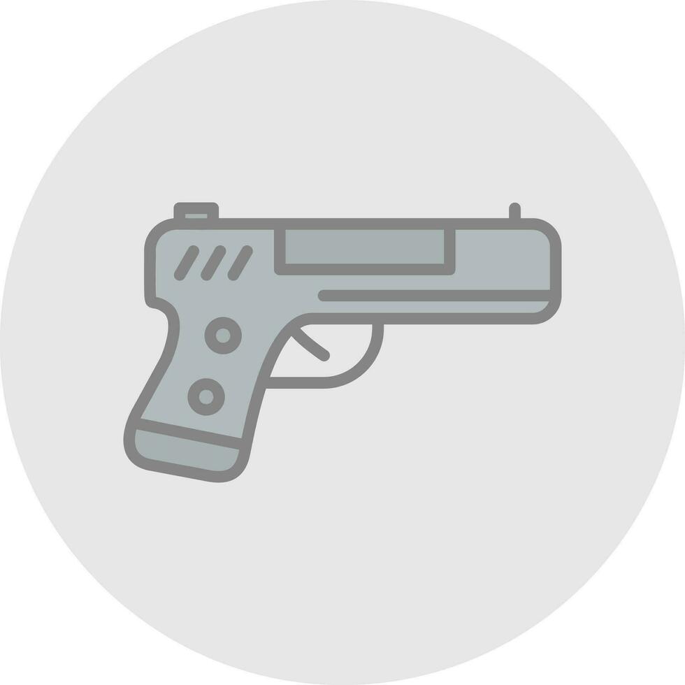 Handgun Vector Icon Design