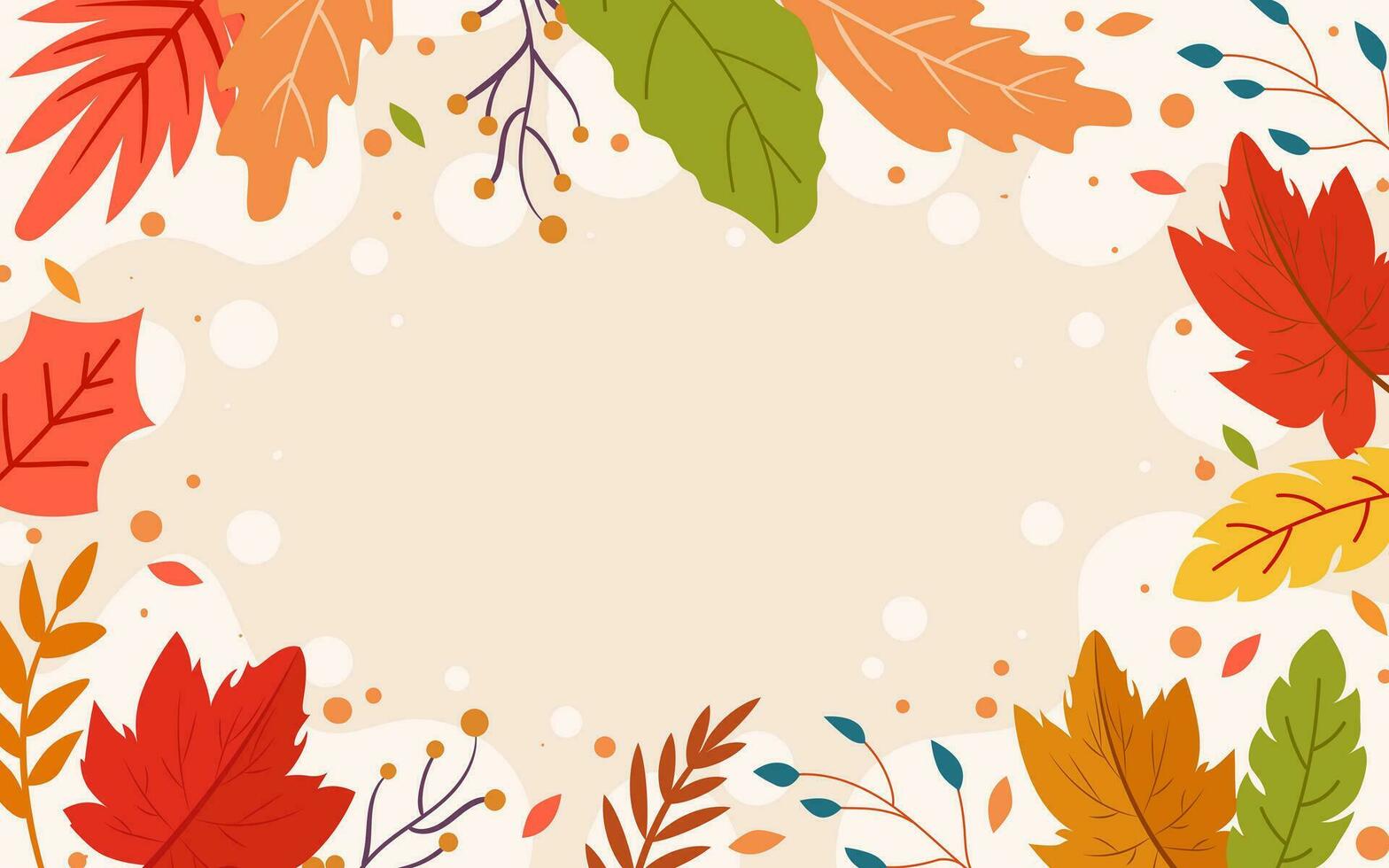 hola fondo de hojas de otoño vector