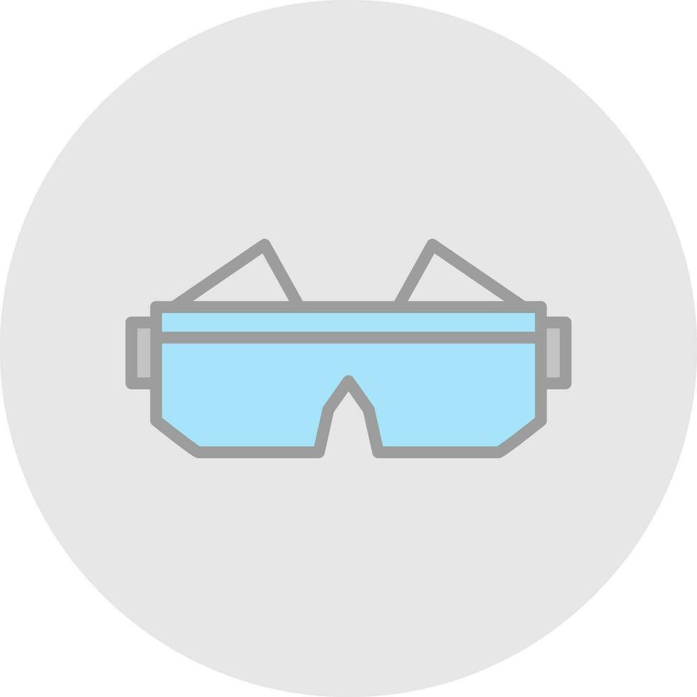 la seguridad gafas de protección vector icono diseño