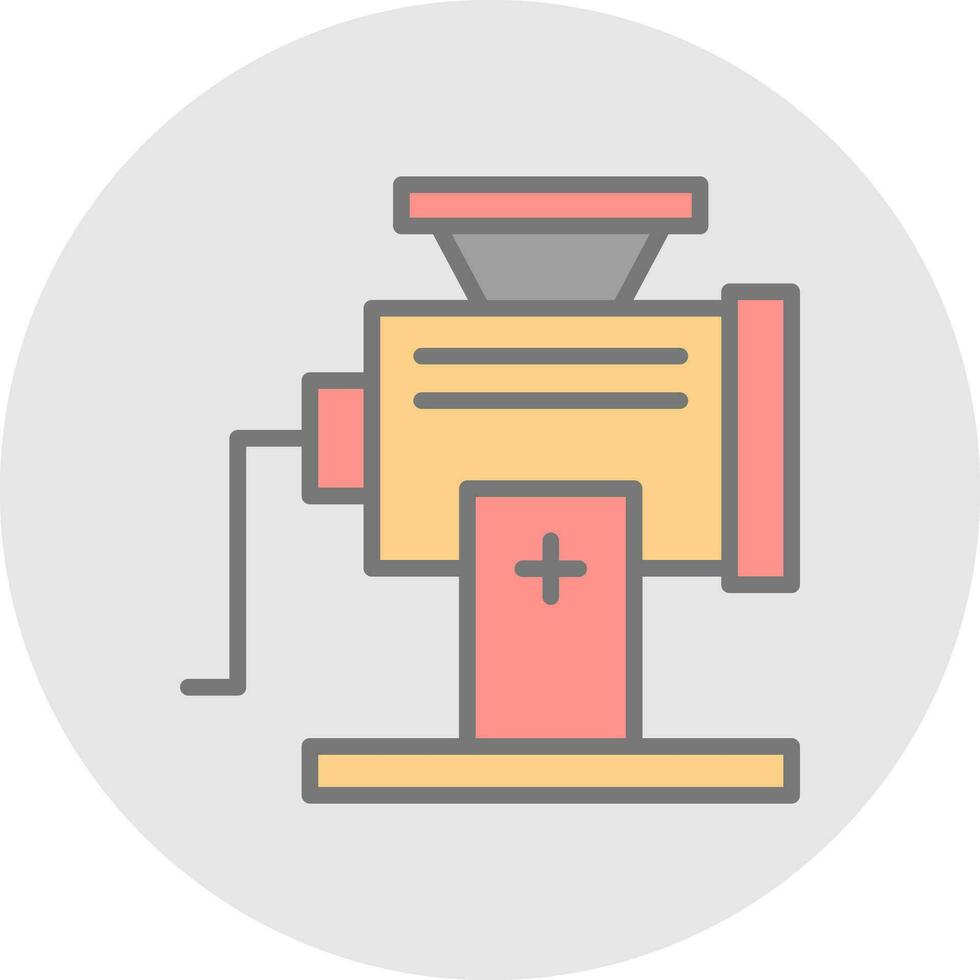 Meat Grinder Vector Icon Design