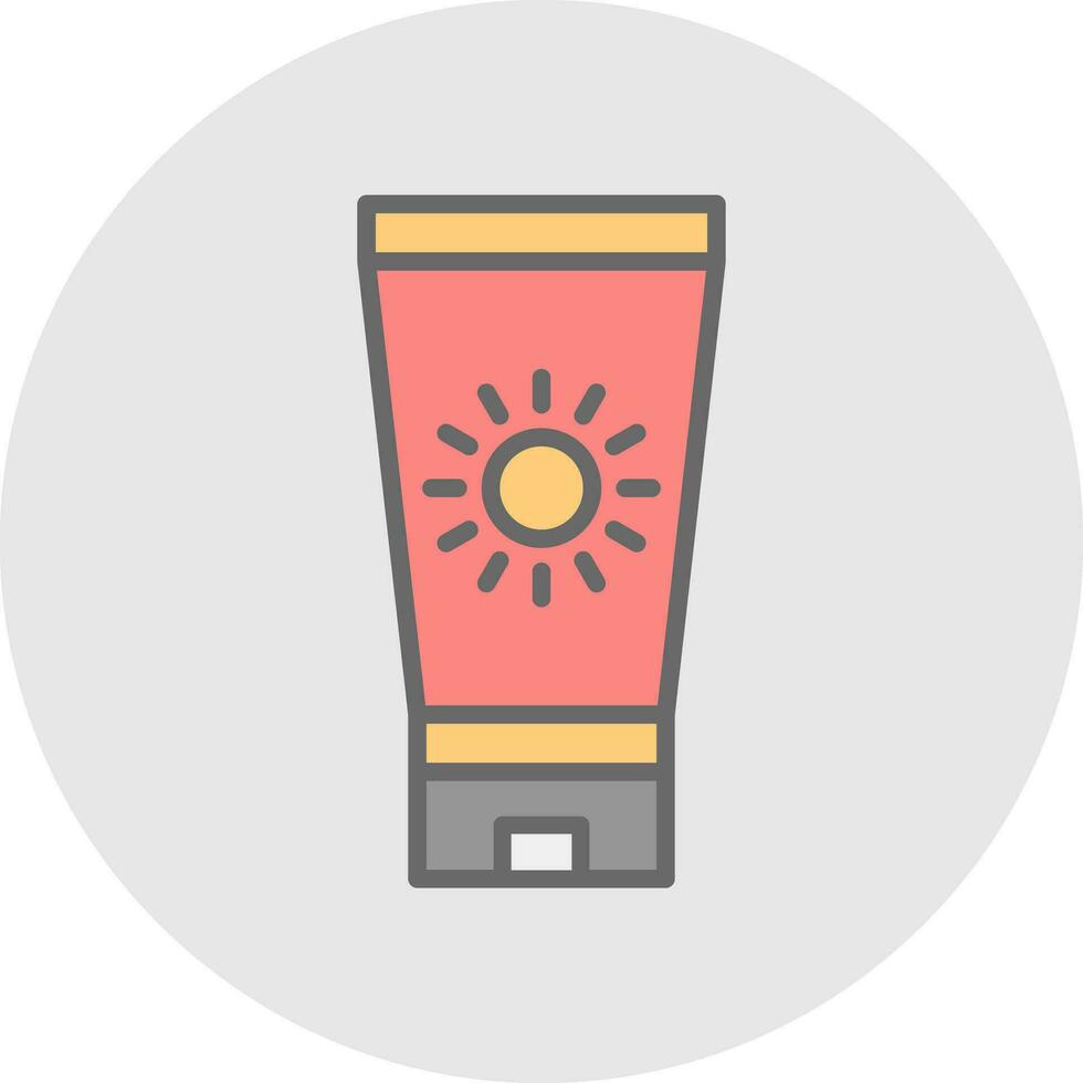 Sun block Vector Icon Design