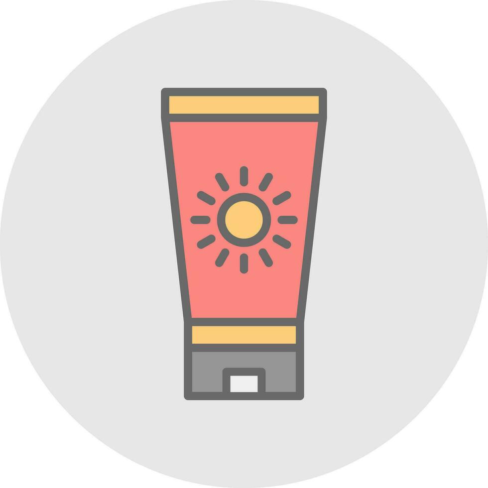 Sun block Vector Icon Design