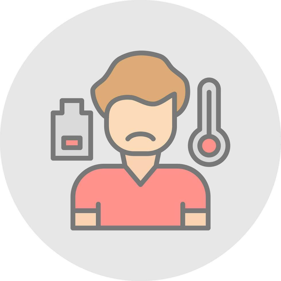 Sick boy Vector Icon Design