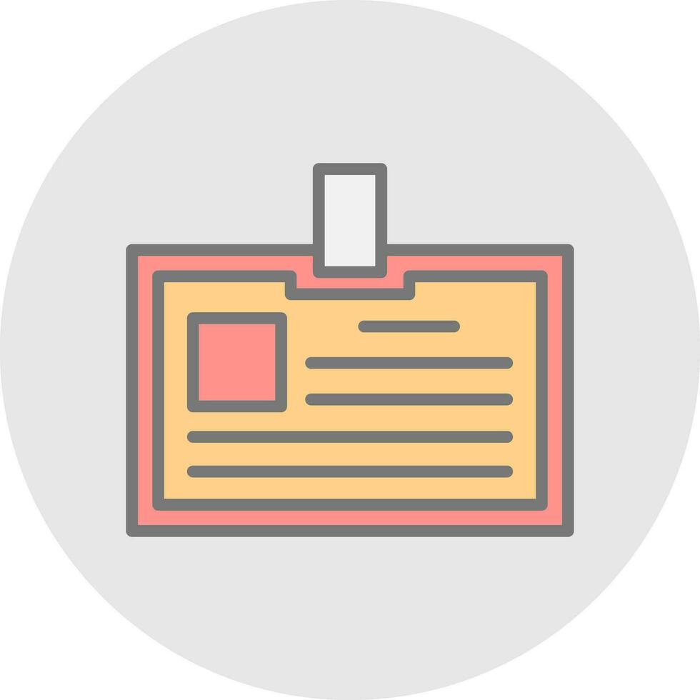 Identification card Vector Icon Design