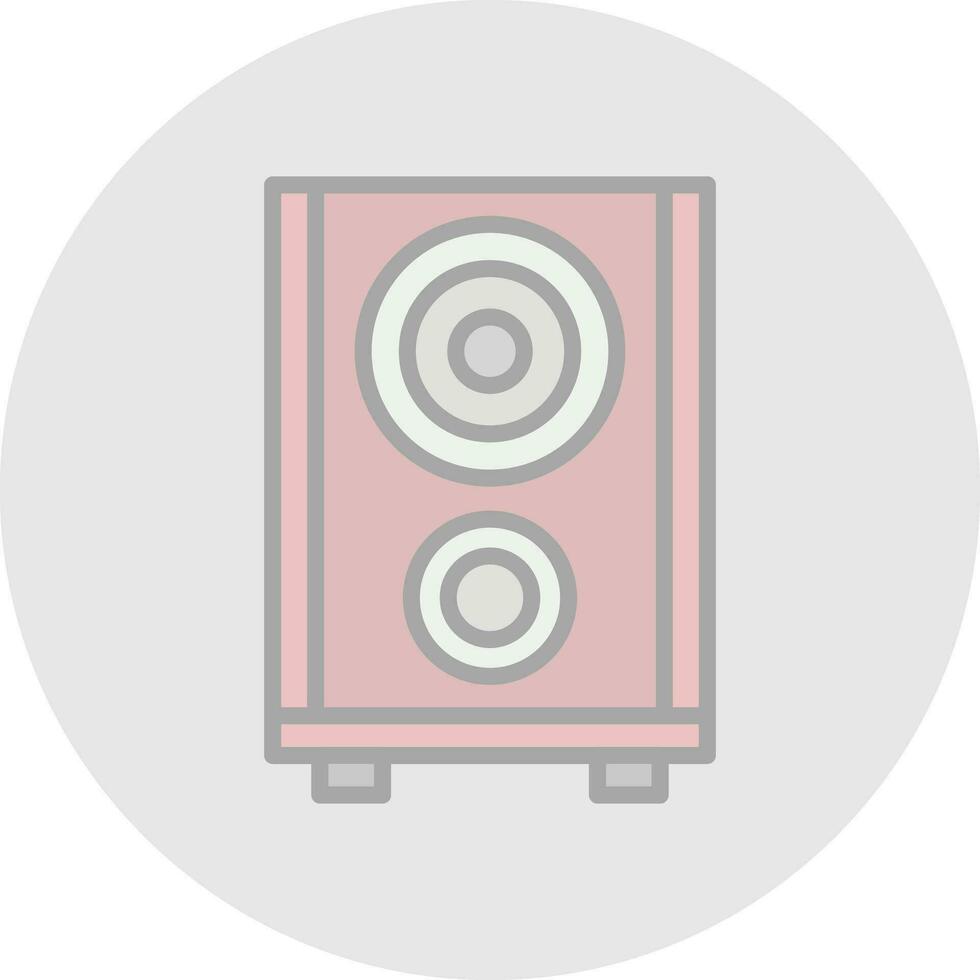 sonido caja vector icono diseño