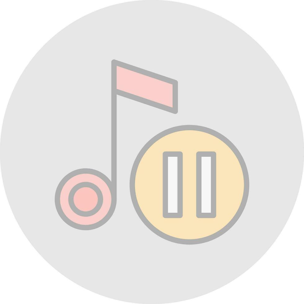 Pause button Vector Icon Design