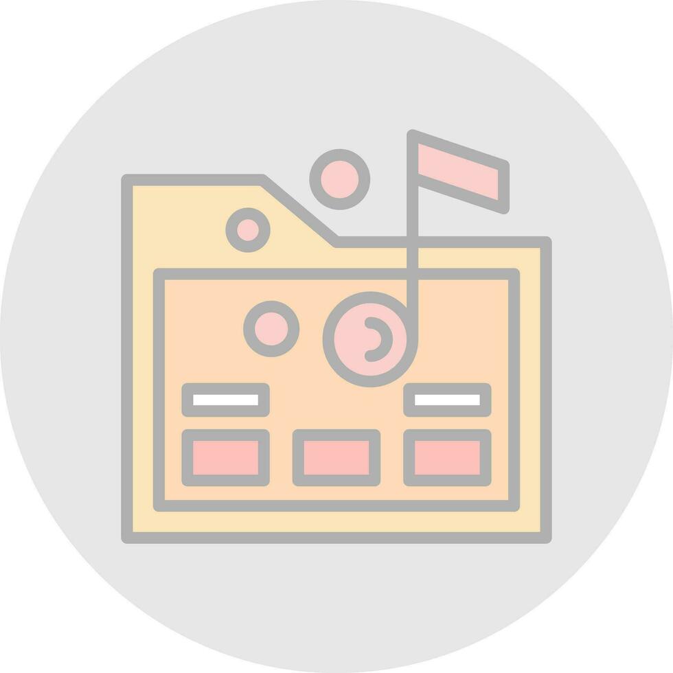 Music folder Vector Icon Design