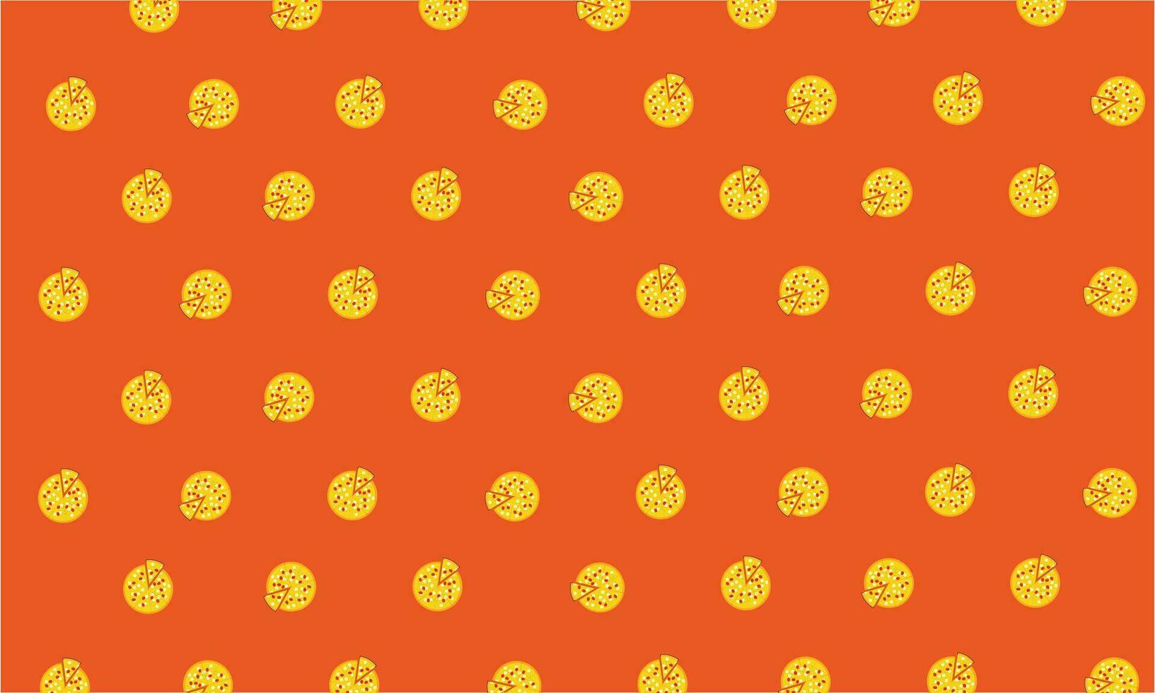 Delicious Pizza Background Vector