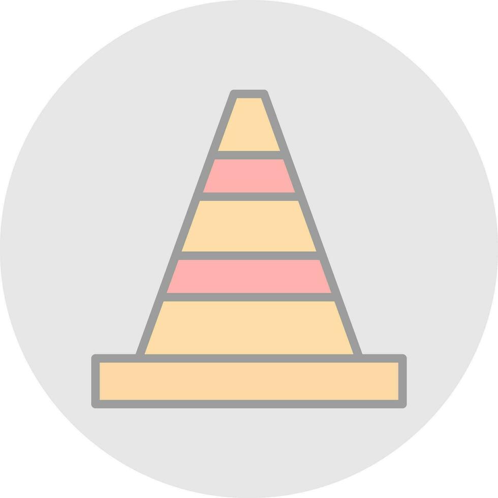 Traffic cone Vector Icon Design