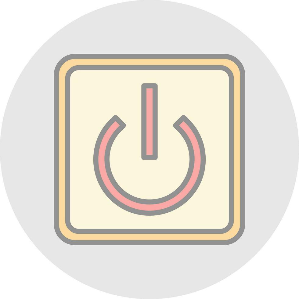Power Button Off Vector Icon Design