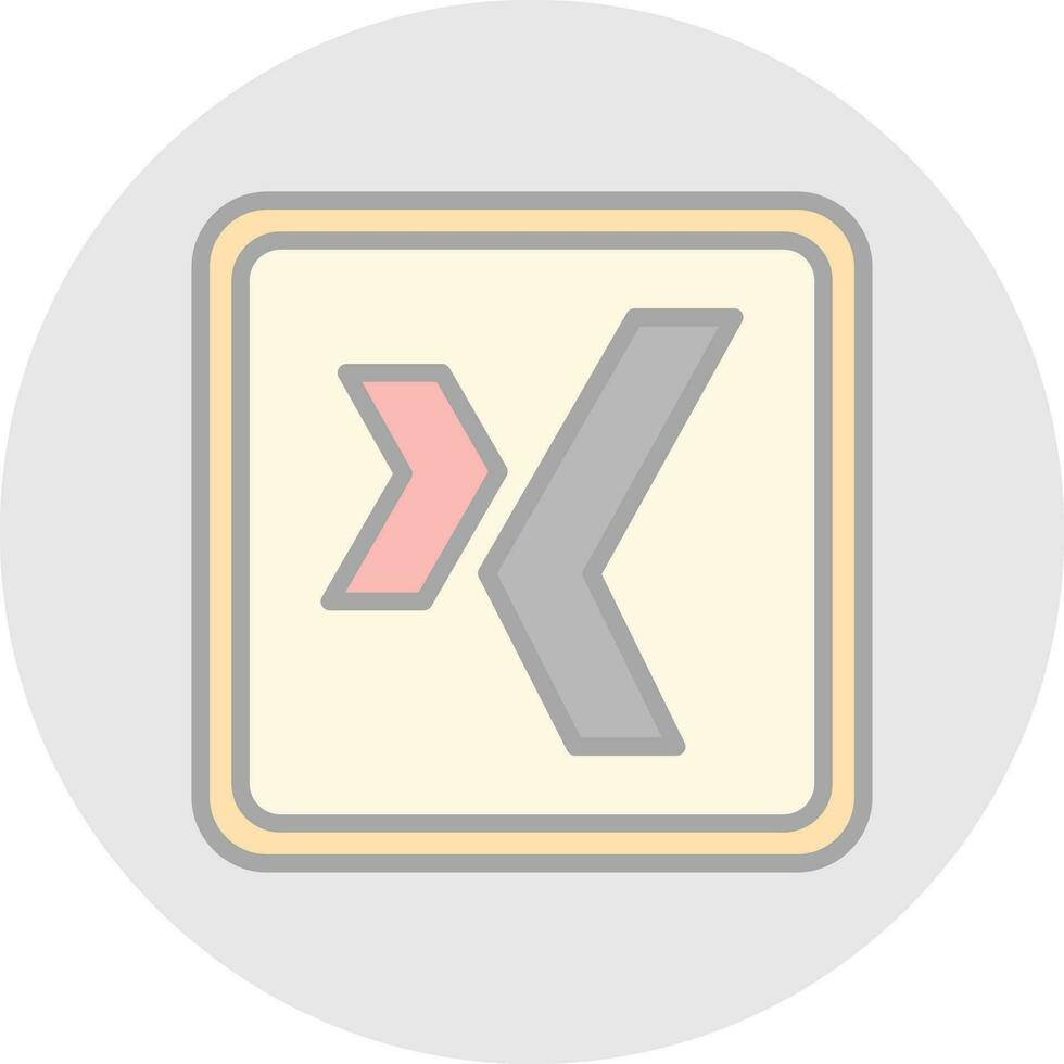 Xing Logo Vector Icon Design