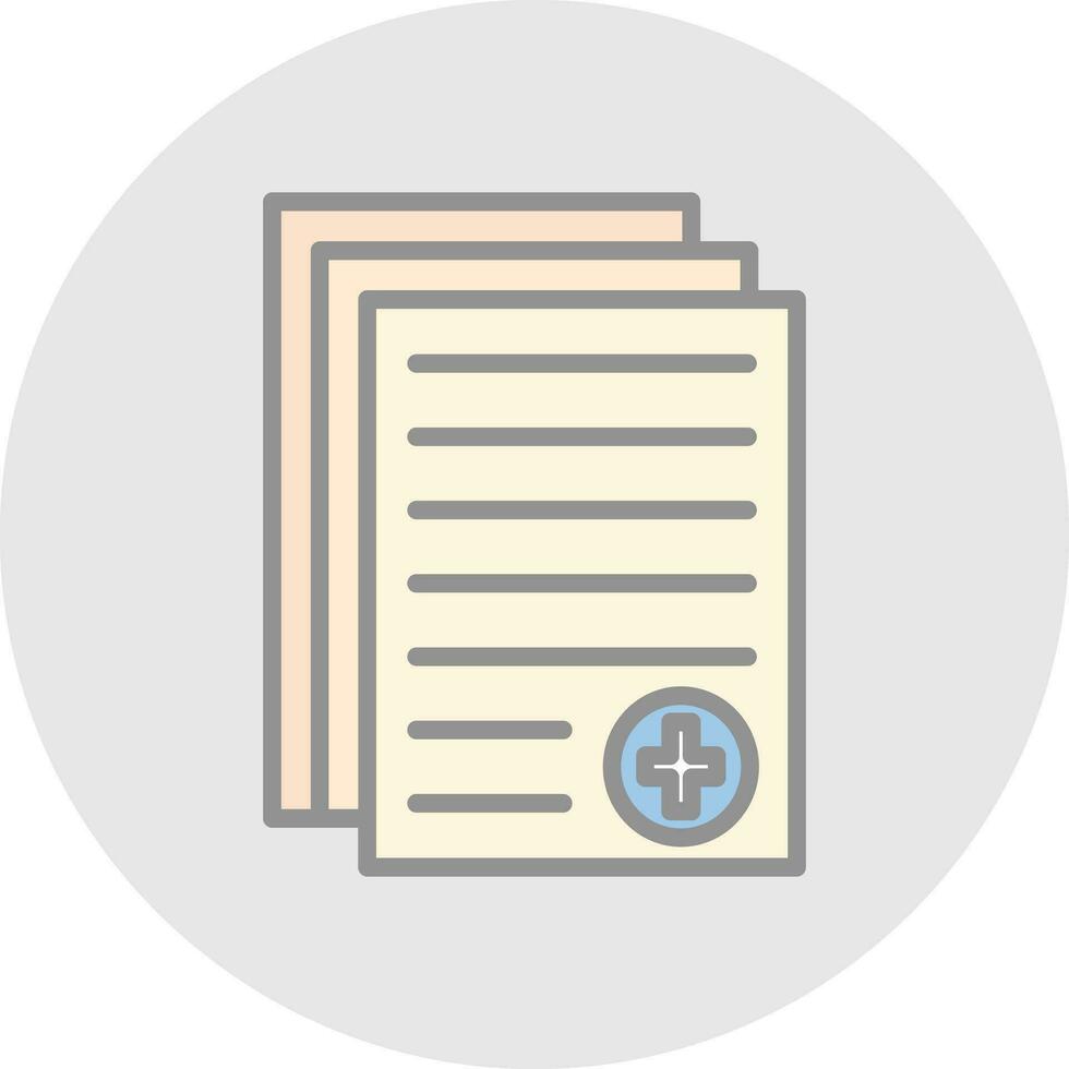 Medical report Vector Icon Design