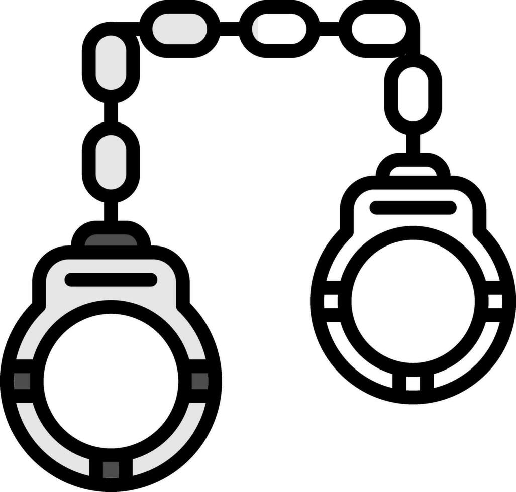 Handcuffs Vector Icon Design