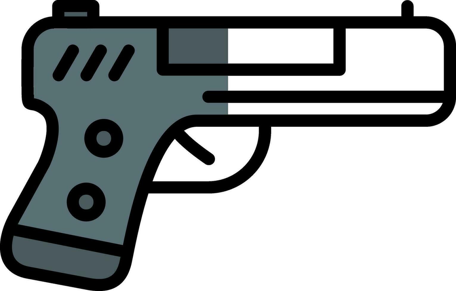 Handgun Vector Icon Design