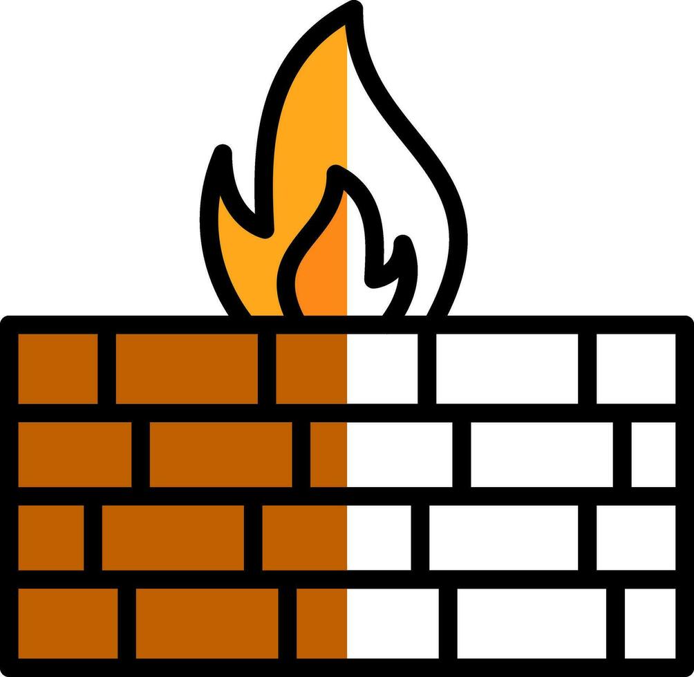 Firewall Vector Icon Design