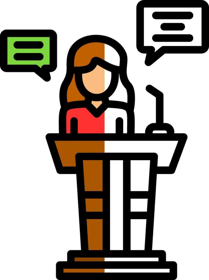 Speech Vector Icon Design