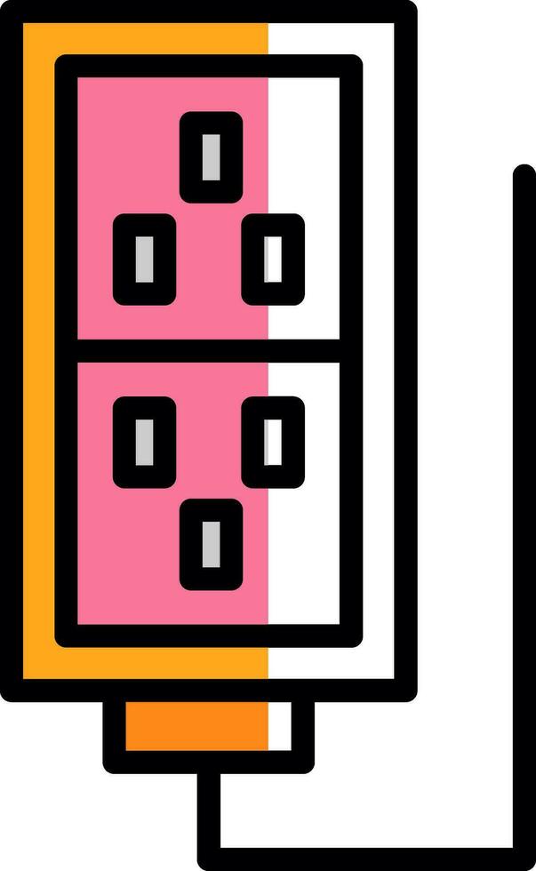 Extention Cable Vector Icon Design
